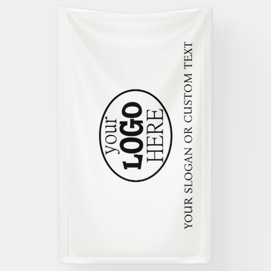 お使いのカスタム文字ロゴ 横断幕 (縦)