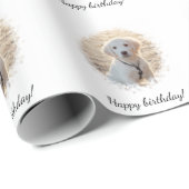 お使いのカスタム文字写真を丸い枠でテンプレート ラッピングペーパー (ロールコーナー)