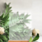 お使いのカスタム文字、シックなフロス結婚トスタイルを追加 アクリルサイン