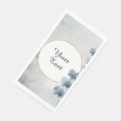 お使いのカスタム文字 – 青フローラパーソナライズされた (コーナー)