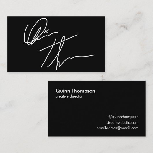 お使いのカスタム署名名刺 名刺 (正面/裏面)