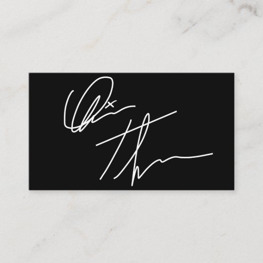 お使いのカスタム署名名刺 名刺 (正面)