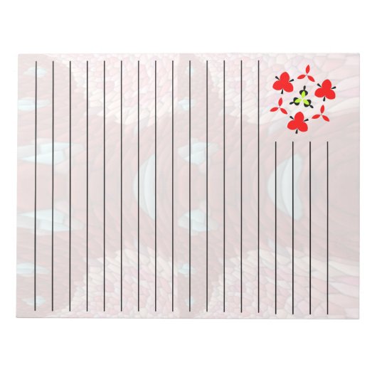 お使いのカスタム11インチx 8.5インチメモ帳 – 40ページ ノートパッド (正面)