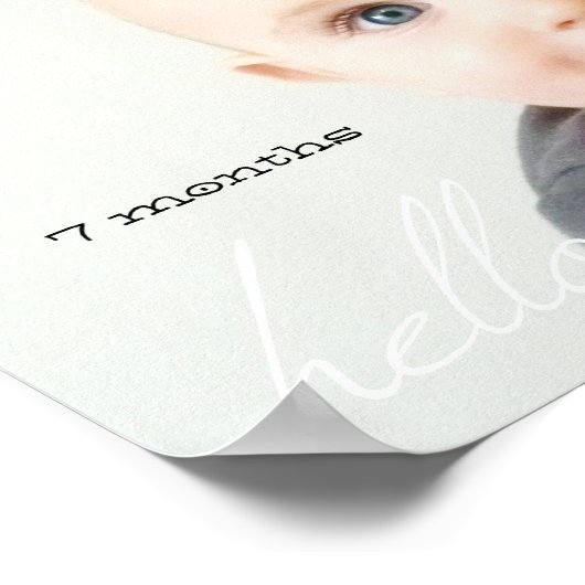 お使いのカスタム8 x 10インチAgeかわいいハロー ポスター (角)