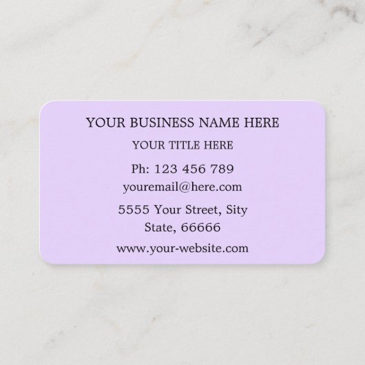 お使いのカラーとフォントロゴまたはフォト名刺 名刺 (裏面)