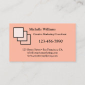 お使いのカラークリエイティブモノグラム名刺 名刺 (裏面)