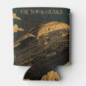 お使いのギア- Steampunk Airship Adventure 缶クーラー (裏面)