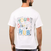✅👕お使いのクリエイティブハブTシャツデザイン👕✅ Tシャツ (裏面)