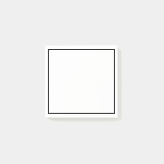 お使いのシンプル文字カスタムモノグラムポストイットノート ポストイット (正面)
