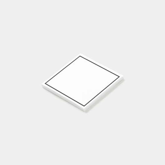 お使いのシンプル文字カスタムモノグラムポストイットノート ポストイット (アングル)