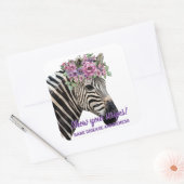 お使いのストライプ希少疾患の認識度ゼブラSquを表示 スクエアシール (封筒)