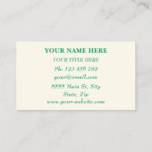 お使いのデザインおもしろいチキン名刺テンプレート 名刺 (裏面)