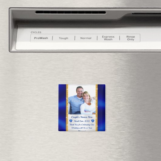 お使いのパーソナライズされた写真の安い結婚式の引き出物 マグネット (インサイチュ (食洗機))