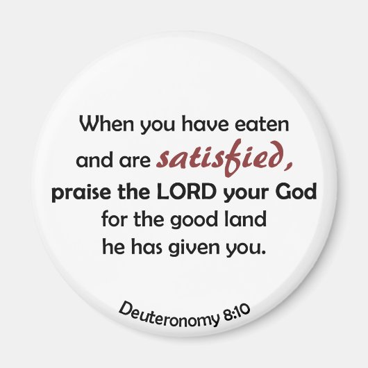 お使いの場合食べ(背景が明るい) マグネット (正面)