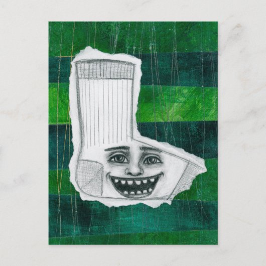 お使いの失ったSockはがき ポストカード (正面)