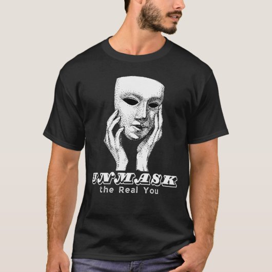 お使いの実在通り衣服Tシャツのマスク解除 Tシャツ (正面)