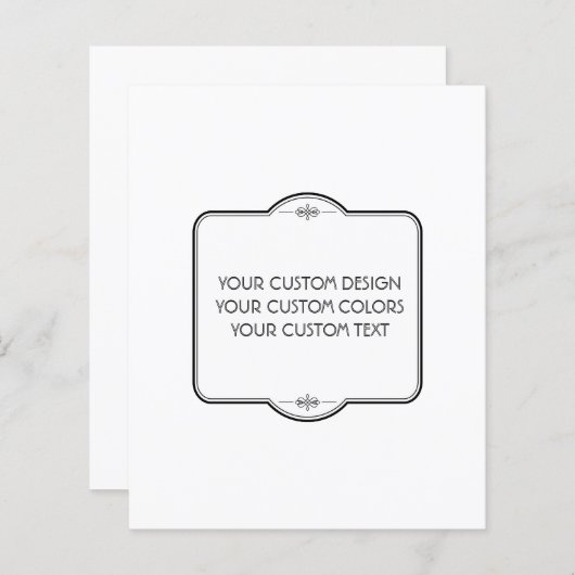 お使いの空白のデザインはこちら – 紙シート (正面/裏面)