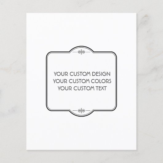 お使いの空白のデザインはこちら – 紙シート (正面)