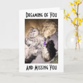 お使いの誕生日でコッカー/ハベ恋しく思ンスのカドルU カード (黄色い花)