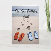 お使いの誕生日の**ANT**ビーチスタイルカード カード (正面)