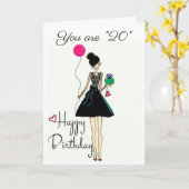 **お使いの誕生日!!!!** **20日** カード (黄色い花)