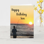 お使いの****誕生日****ON ****SON***** カード (黄色い花)