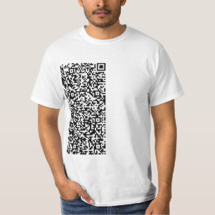 お使いのQRコードスキャンモダン情報パーソナライズされたTシャツ Tシャツ