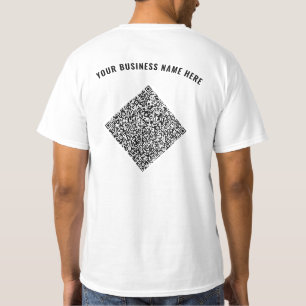 お使いのQRコードTシャツとカスタム文字カラーの選択 Tシャツ