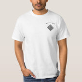 お使いのQRコードTシャツとカスタム文字カラーの選択 Tシャツ (正面)