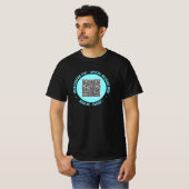 お使いのQRコードTシャツ(カスタム文字とカラー) Tシャツ (正面フル)