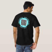 お使いのQRコードTシャツ(カスタム文字とカラー) Tシャツ (裏面フル)