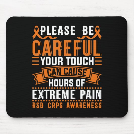 お使いのTouchが極度の痛みをサポートするCRPS Awa マウスパッド (正面)