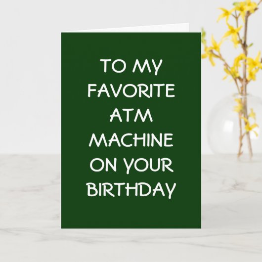 お使お気に入りのいの誕生日のATM カード (黄色い花)