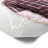 お使カスタムいの8 x 10インチかわいいHello and Year ポスター (角)