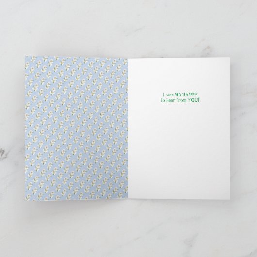 お便りを頂いてとてもうれしい カード (内部)