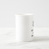 「お保となしくお母さんを呼べ」 ボーンチャイナマグカップ (正面)