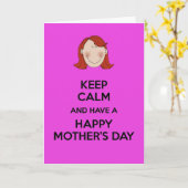 お保となしく母の日を楽しむ カード (黄色い花)