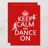 お保となしく踊る 招待状 (正面/裏面)