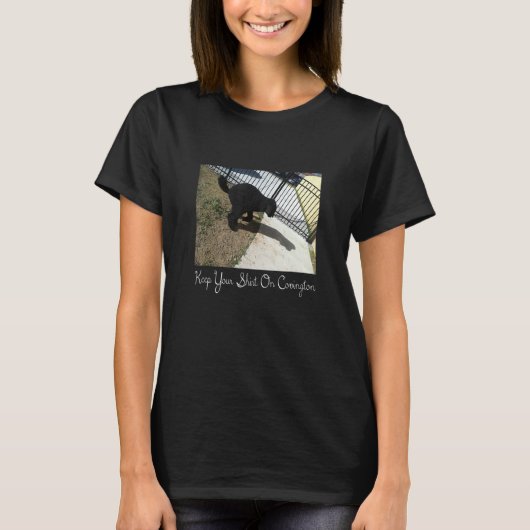 お保りCovington Dog Mascot Skater Tシャツ (正面)