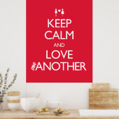 お保互いのハートカップルを愛し合う ポスター (キッチン)