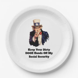 お保前の汚い犬が私の社会保障を引き離す ペーパープレート