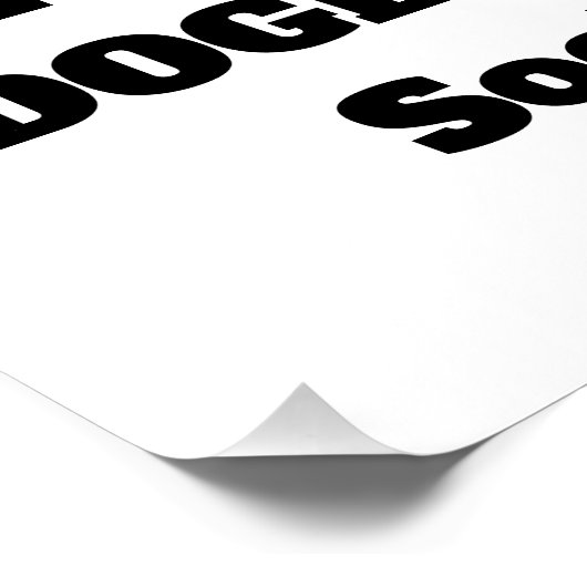 お保前の汚い犬が私の社会保障を引き離す ポスター (コーナー)