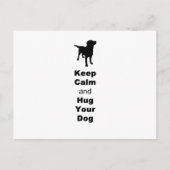 お保前の犬を抱きしめて ポストカード (正面)