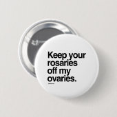 お保前の病院は私の卵巣から 缶バッジ (正面&裏面)