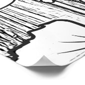 お保前の目の息子ひまわり色 ポスター (角)