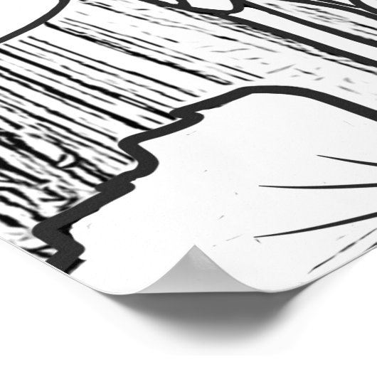 お保前の目の息子ひまわり色 ポスター (角)