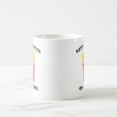 お保前の目はフライ コーヒーマグカップ (中央)