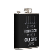 お保友達が閉じてゴルフクラブが近づく フラスク (右)