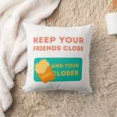 お保友達が閉じる クッション (ブランケット)