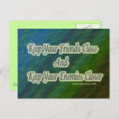 お保友達と敵の距離が近い ポストカード (正面/裏面)